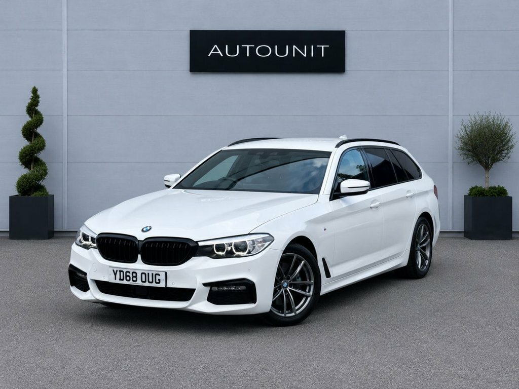 BMW 5 Series 2L M Sport YD68OUG White #2