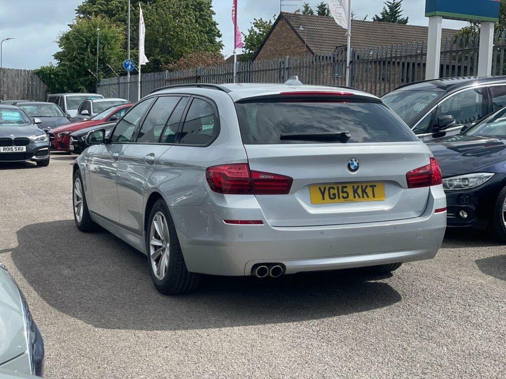 BMW 5 Series Saloon White #3