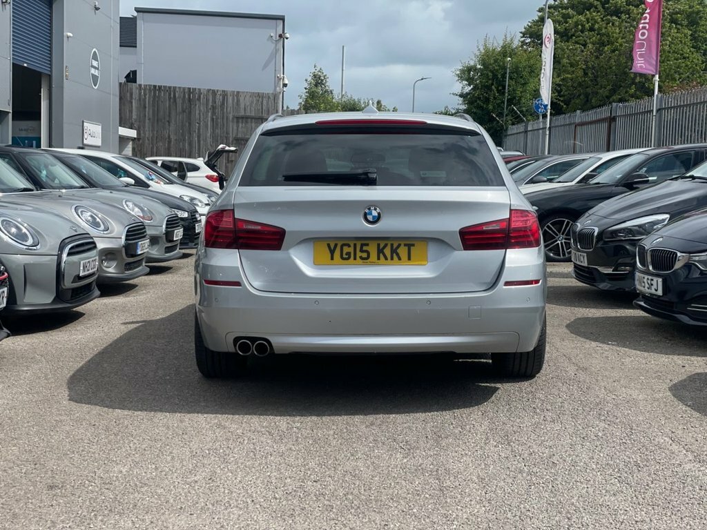 BMW 5 Series Saloon White #14