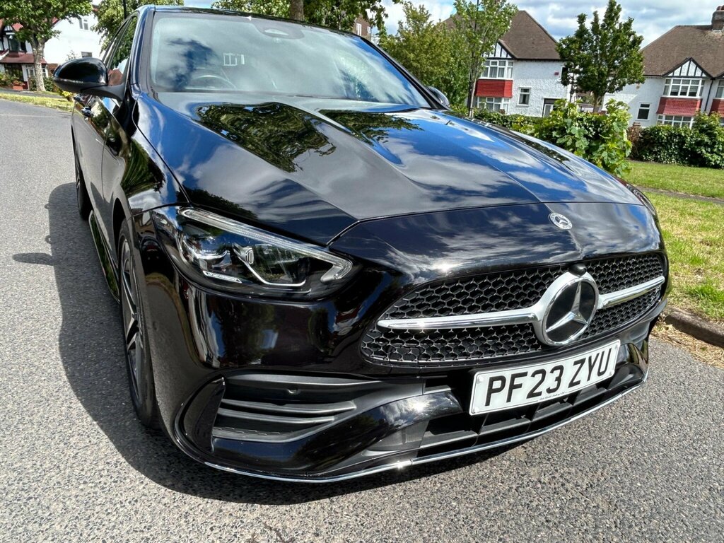 Mercedes-Benz C Class 2.0 C220dh Mhev Amg Line G-tronic Euro 6 Ss PF23ZYU Black
