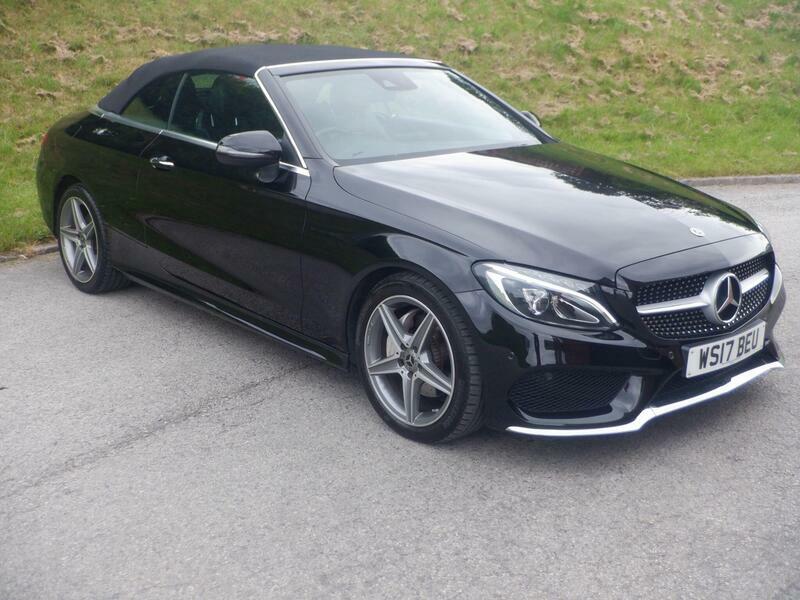 Mercedes-Benz C Class 2.1 C220d Amg Line Cabriolet G Tronic Euro 6 Ss WS17BEU Black #2