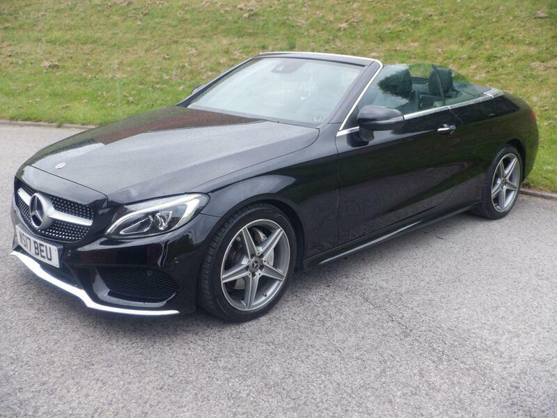 Mercedes-Benz C Class 2.1 C220d Amg Line Cabriolet G Tronic Euro 6 Ss WS17BEU Black #3
