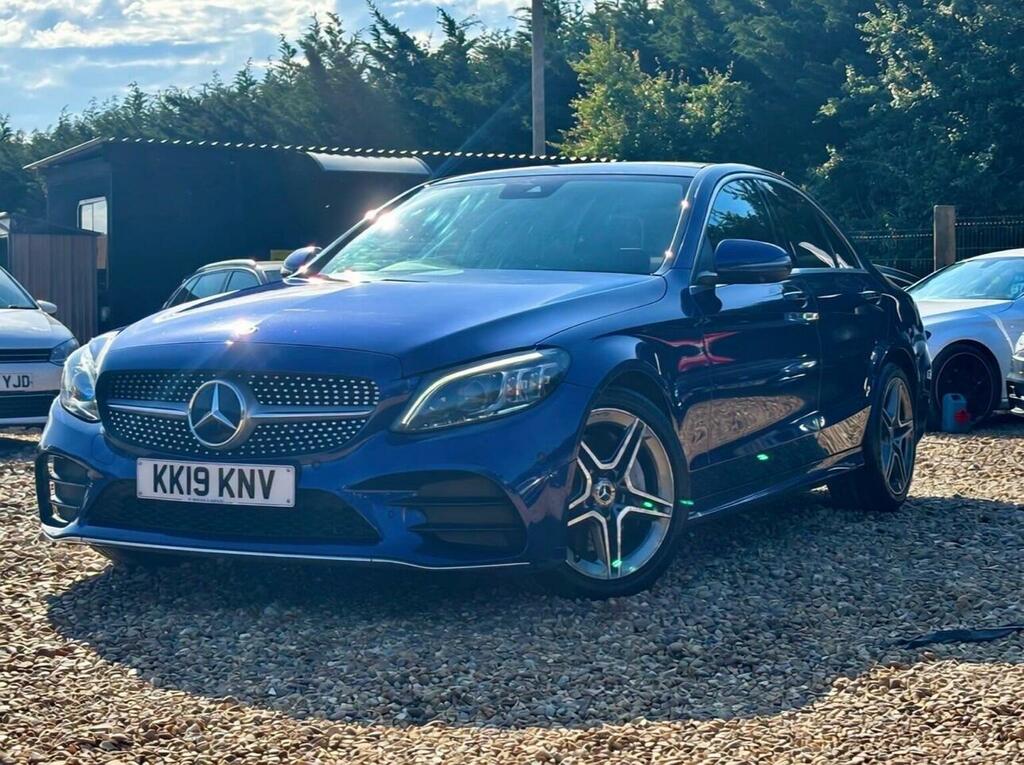 Mercedes-Benz C Class 2.0 C300d Amg Line Premium Plus G-tronic Euro 6 KK19KNV Blue #3