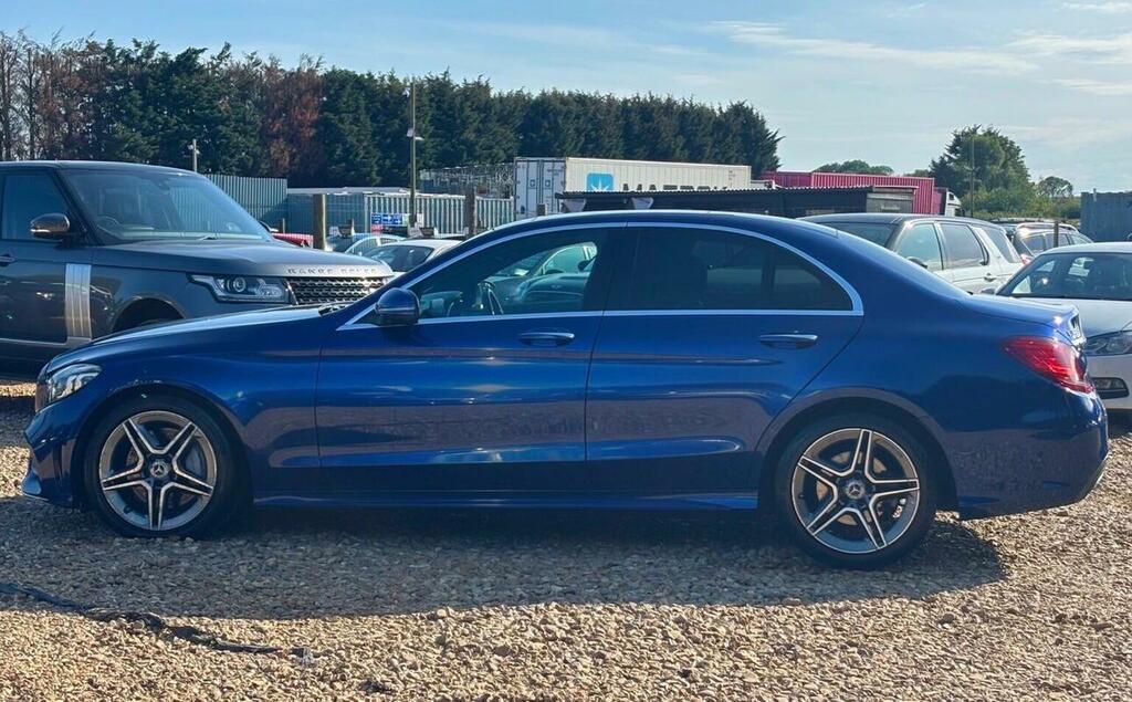 Mercedes-Benz C Class 2.0 C300d Amg Line Premium Plus G-tronic Euro 6 KK19KNV Blue #5