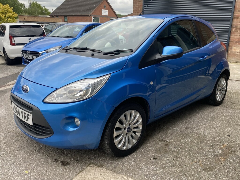 Ford KA Hatchback 1.2 Zetec 11 Services 201464 LD64VRF Blue #2