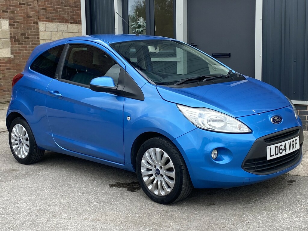 Ford KA Hatchback 1.2 Zetec 11 Services 201464 LD64VRF Blue #3