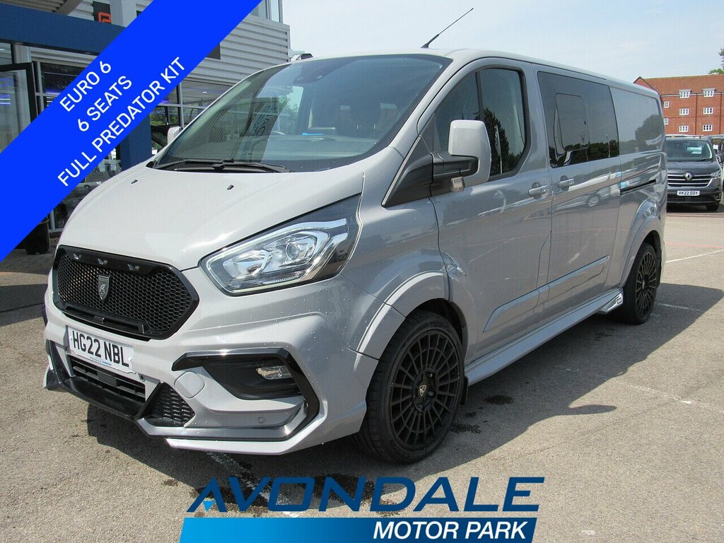 Ford Transit Custom 320 Ecoblue Limited L2 Predator 6 Seat Kombi Van Grey