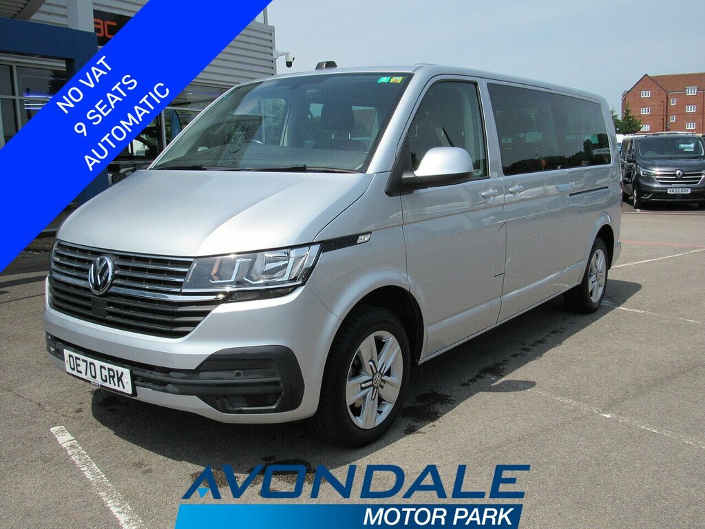 Volkswagen Transporter Shuttle Tdi Se 9 Seats 150 Bhp Lwb No Vat Van 2. Silver