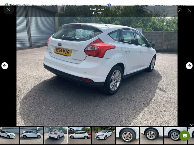 Ford Focus 1.6 Titanium Navigator Hatchback WP14WZR White #3