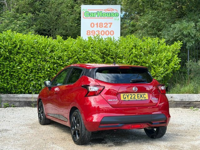 Nissan Micra 1.0 Ig-t N-sport Hatchback GY22EKC Red #3