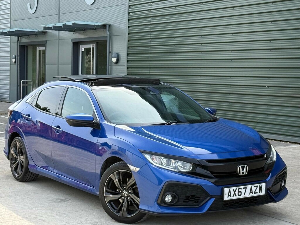 Honda Civic Hatchback 1.0 Vtec Turbo Ex Euro 6 Ss 2018 Blue
