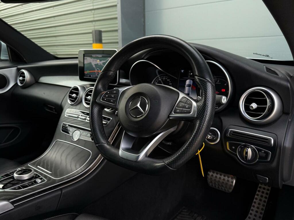 Mercedes-Benz C Class Coupe 2.1 C220d Amg Line G-tronic Euro 6 Ss SG17PRU Silver #2
