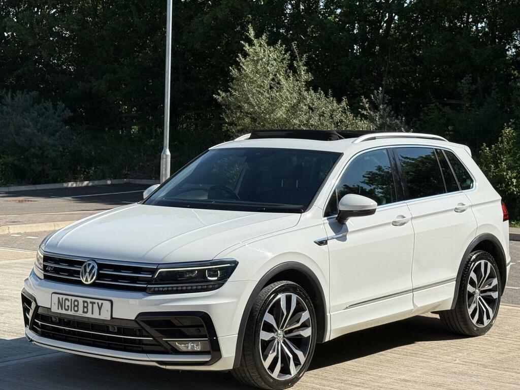Volkswagen Tiguan 2.0 Tdi R-line Dsg 4Motion Euro 6 Ss White #6