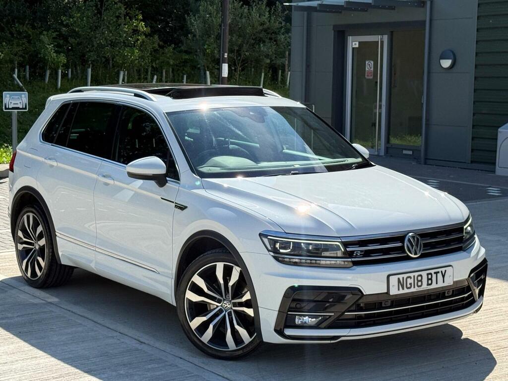 Volkswagen Tiguan 2.0 Tdi R-line Dsg 4Motion Euro 6 Ss White #4