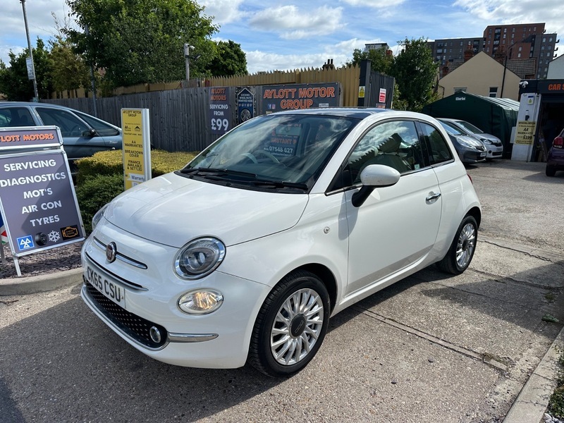 Fiat 500 Lounge White #3