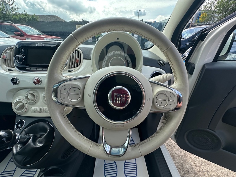 Fiat 500 Lounge White #6