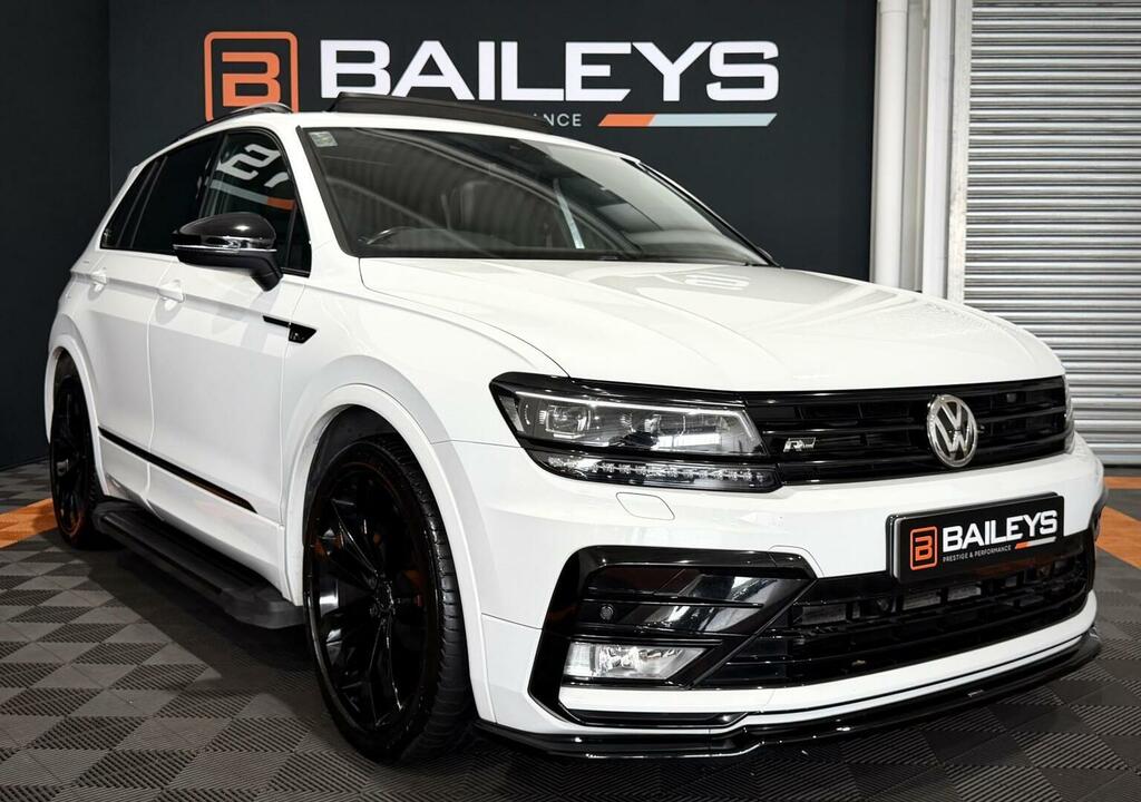 Volkswagen Tiguan 2.0 Tdi Bluemotion Tech R-line Dsg 4Motion Euro 6 White #6