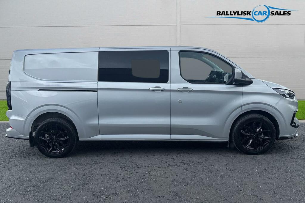 Ford Transit Custom 2.0 320 Ecoblue Limited Crew Van Double Cab Di UIJ712 Silver #3