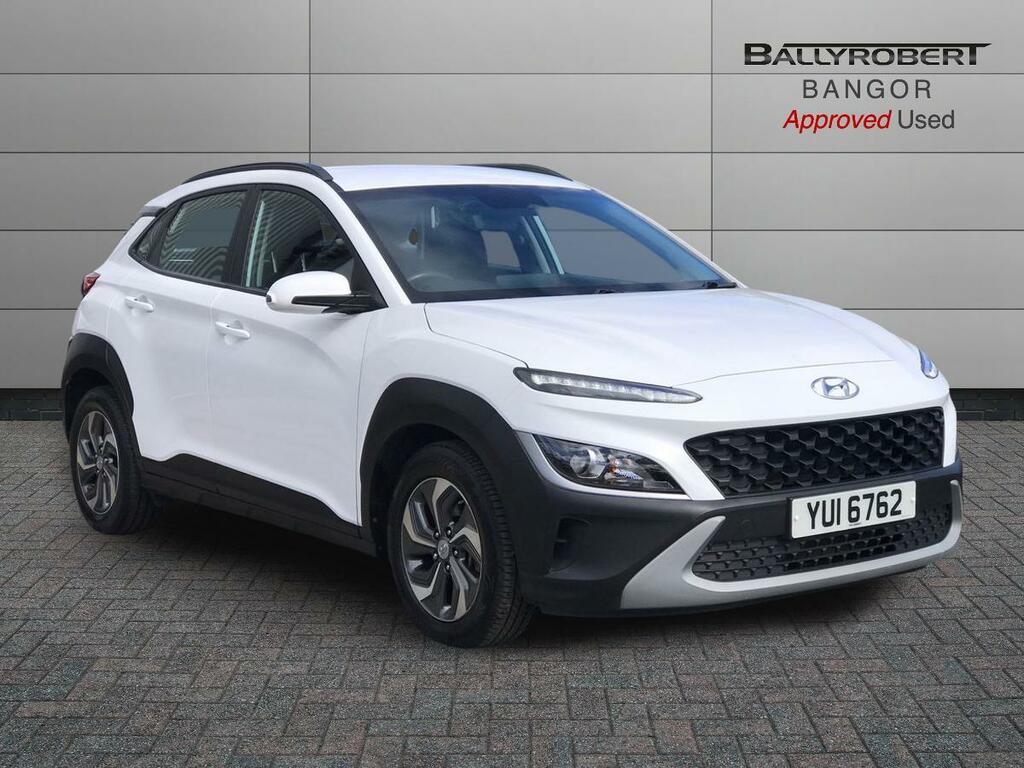 Hyundai Kona 1.6 Gdi Hybrid Se Connect Dct YUI6762 White