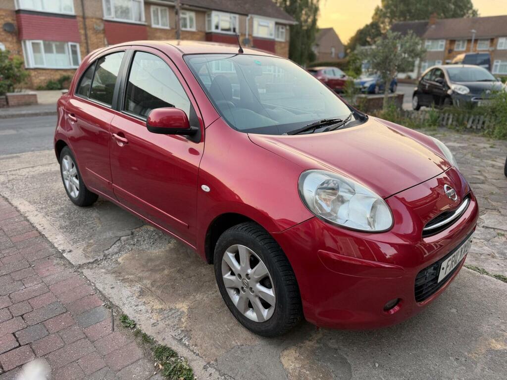 Nissan Micra 1.2 12V Acenta Cvt Euro 5 Red #2