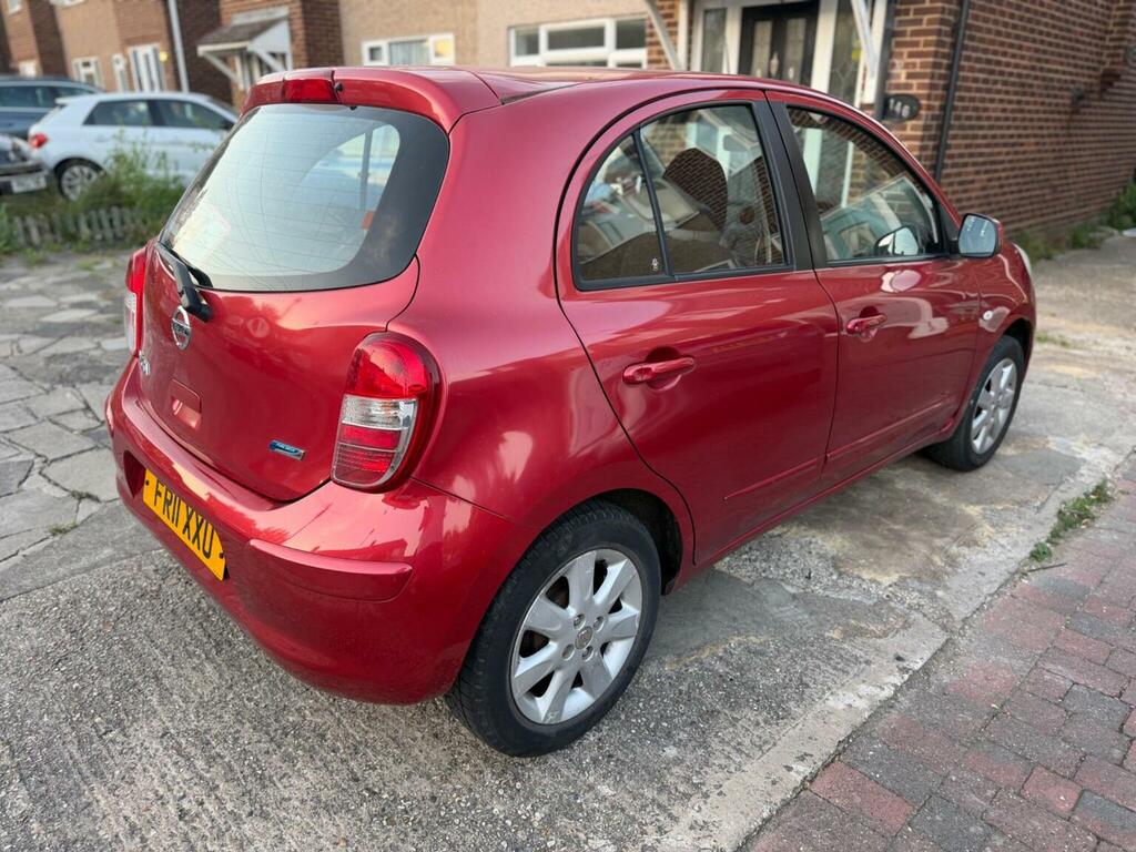Nissan Micra 1.2 12V Acenta Cvt Euro 5 Red #3