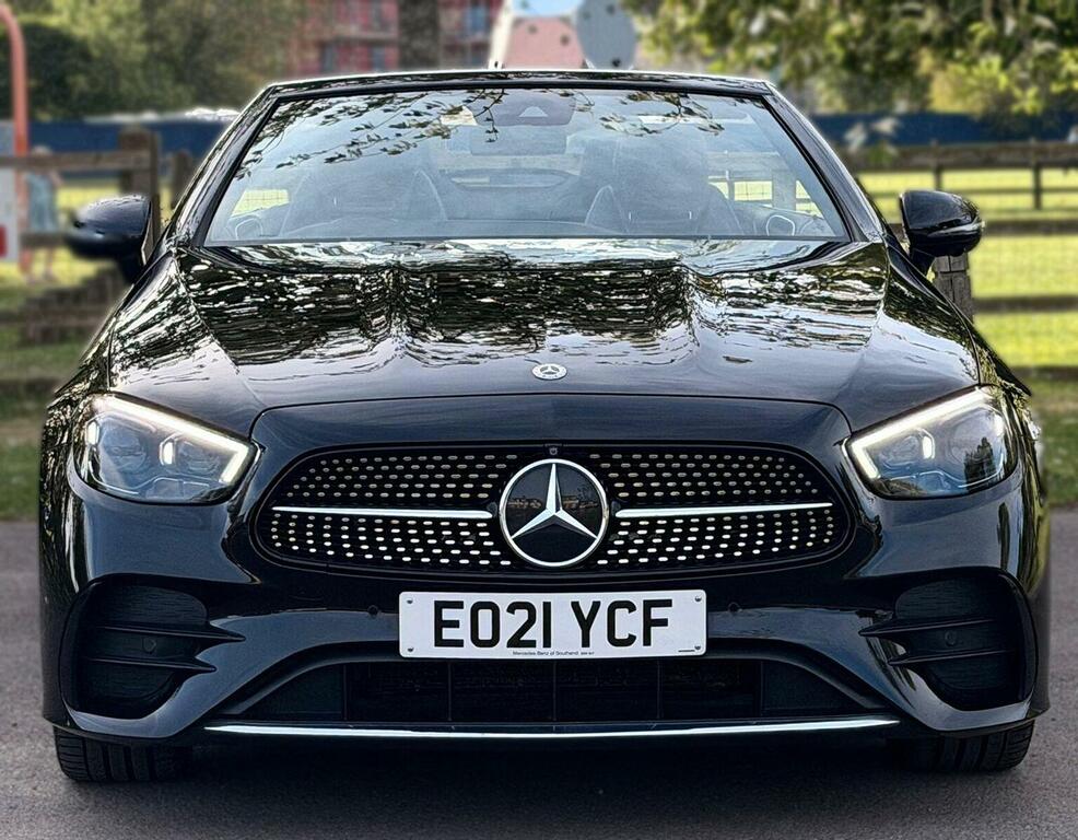 Mercedes-Benz E Class Convertible 2.0 E220d Amg Line Premium Cabriolet EO21YCF Black #3