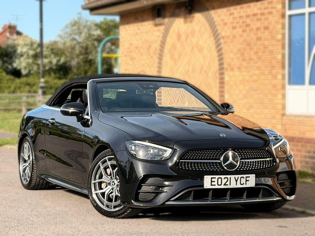 Mercedes-Benz E Class Convertible 2.0 E220d Amg Line Premium Cabriolet EO21YCF Black #2