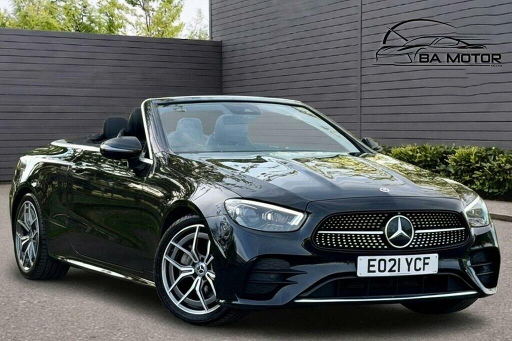 Mercedes-Benz E Class Convertible 2.0 E220d Amg Line Premium Cabriolet Black