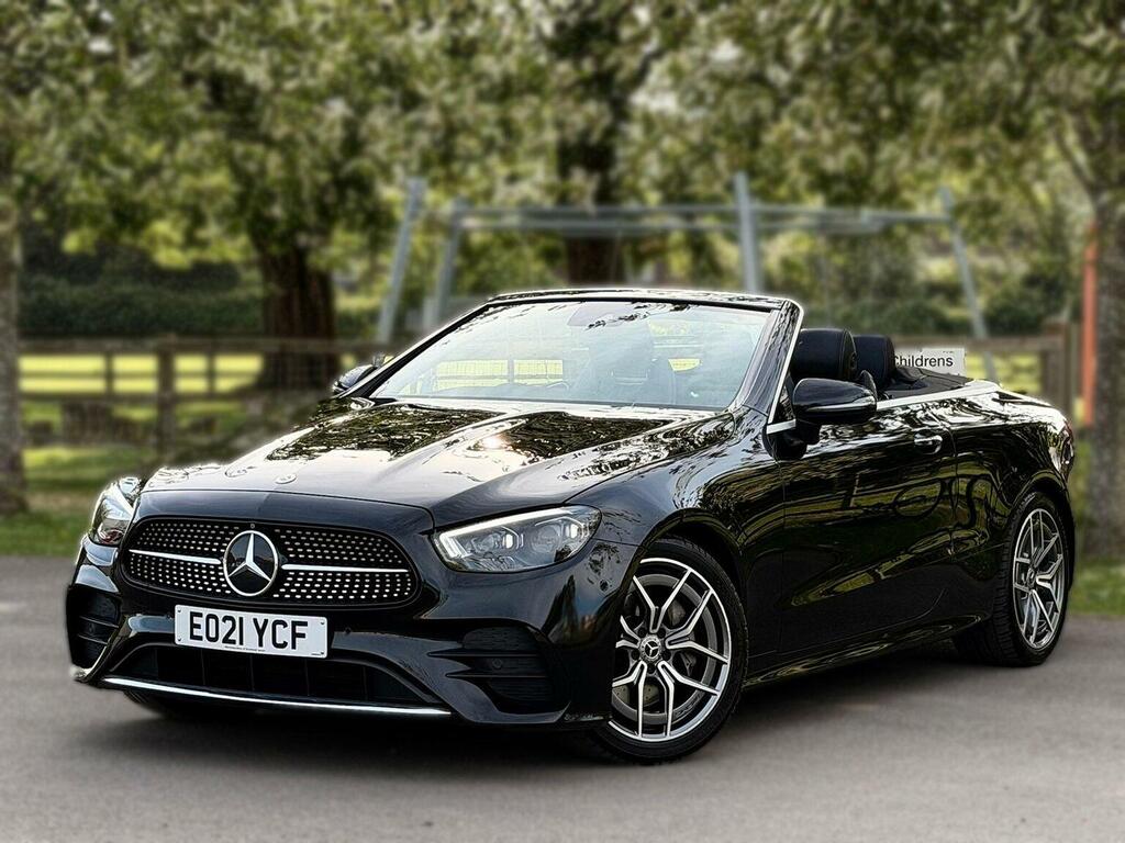 Mercedes-Benz E Class Convertible 2.0 E220d Amg Line Premium Cabriolet EO21YCF Black #4