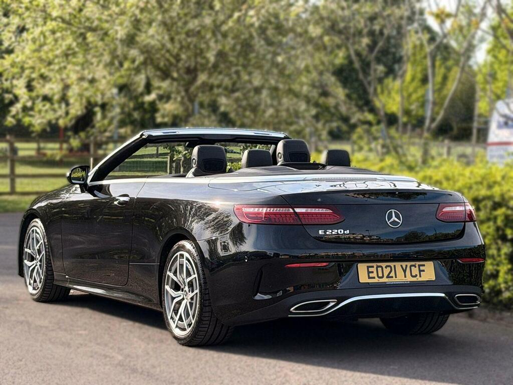 Mercedes-Benz E Class Convertible 2.0 E220d Amg Line Premium Cabriolet EO21YCF Black #6