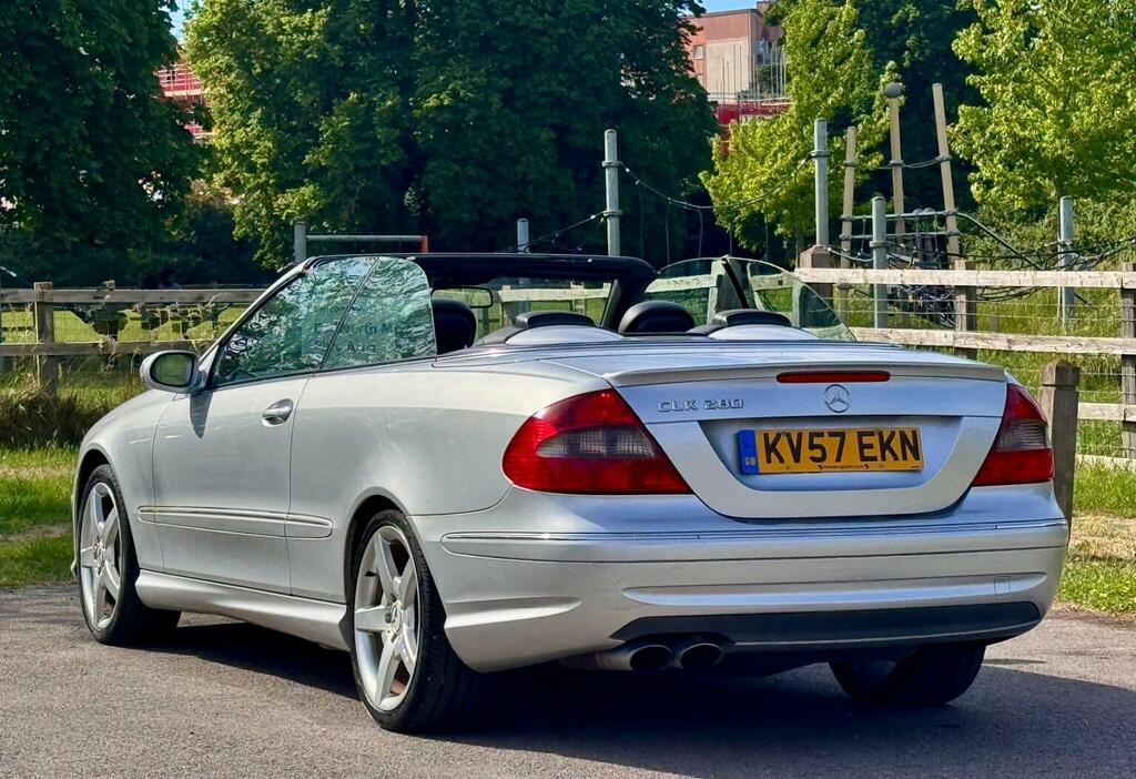 Mercedes-Benz CLK Convertible 3.0 Clk280 Sport Cabriolet 7G-tronic 2 Silver #4