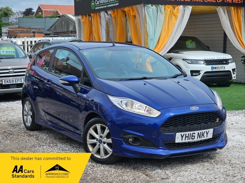 Ford Fiesta 1.0T Ecoboost St-line Euro YH16NKY Blue