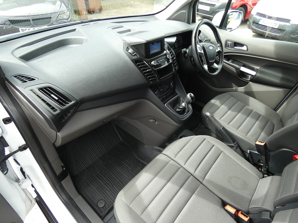 Ford Transit Connect 220 Ecoboost Euro 6 L2 Lwb Van With Sat Nav White #24
