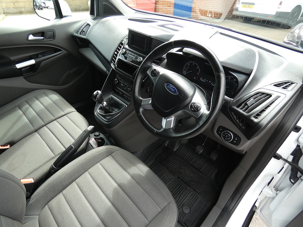 Ford Transit Connect 220 Ecoboost Euro 6 L2 Lwb Van With Sat Nav White #18