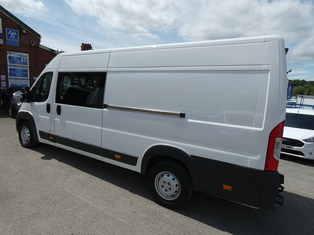 Fiat Ducato 2.3 Multijet2 35 Maxi Xlwb H2 6 Seat Crew Van Only White #3