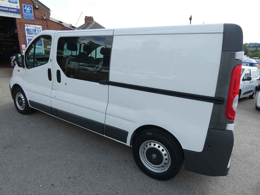 Vauxhall Vivaro 2.5 Cdti 6 Seat Crew Van Only 66K Ex Council Rare White #3