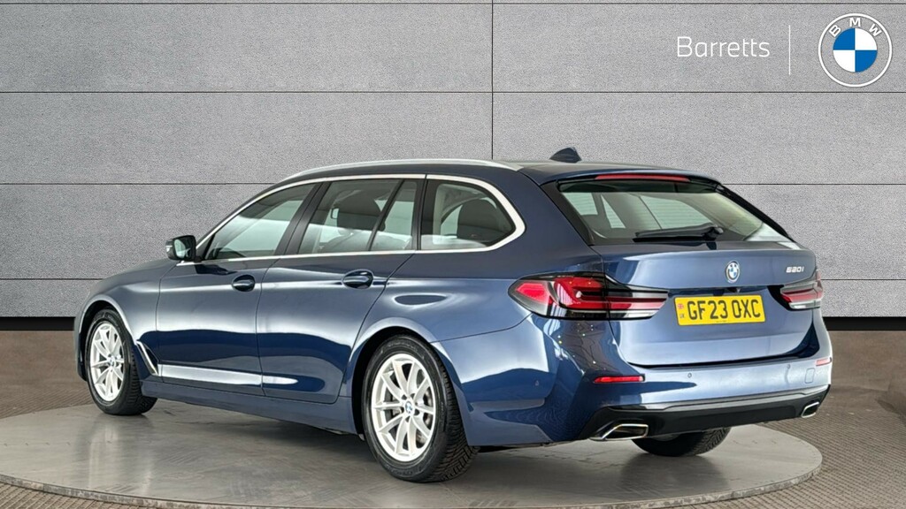BMW 5 Series 2.0 520I Mht Se Touring Hybrid Steptron GF23OXC Blue #2