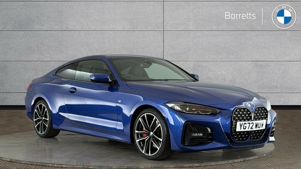 BMW 4 Series Gran Coupe 2.0 420D Mht M Sport Coupe Hybrid YG72WUV Blue