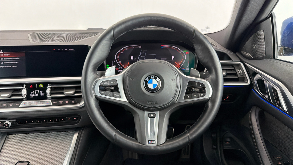 BMW 4 Series Gran Coupe 2.0 420D Mht M Sport Coupe Hybrid YG72WUV Blue #5