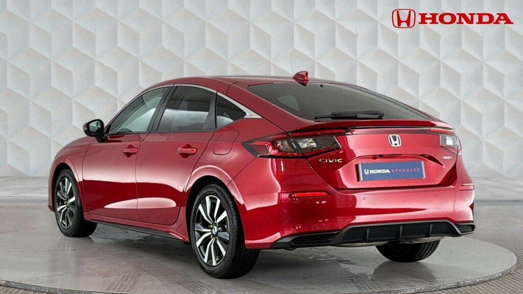 Honda Civic 2.0 H I-mmd Elegance Hatchback Hybrid E Red #3