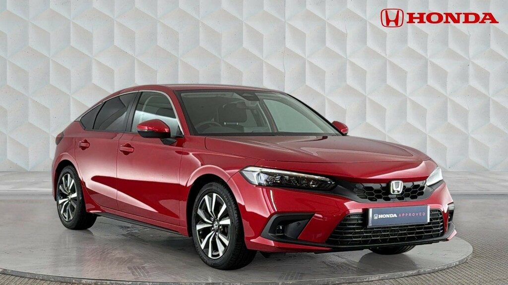 Honda Civic 2.0 H I-mmd Elegance Hatchback Hybrid E Red