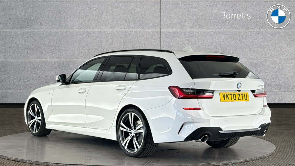 BMW 3 Series 2.0 320D Mht M Sport Touring Hybrid Aut White #2