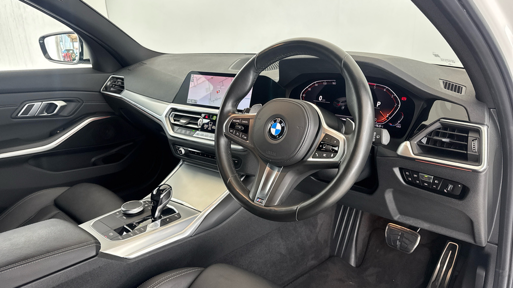 BMW 3 Series 2.0 320D Mht M Sport Touring Hybrid Aut White #6