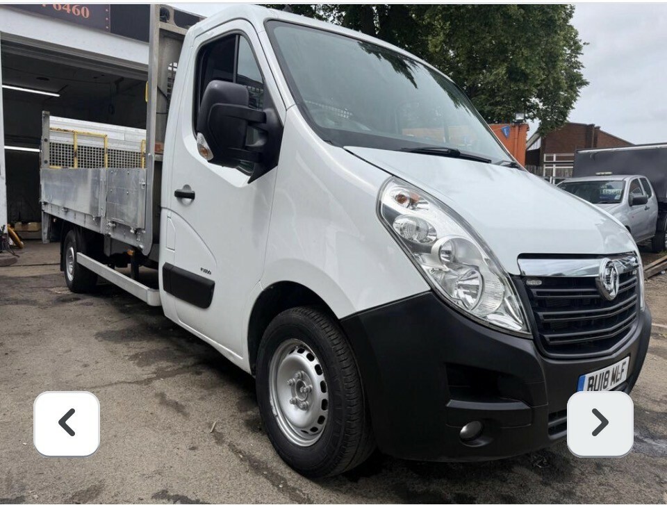 Vauxhall Movano F3500 Cdti 130 L3 Lwb Low Loader Platform Cab Luto White #11