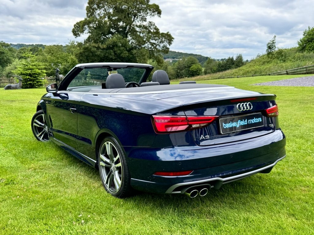 Audi A3 Cabriolet 2L S Line Blue #3