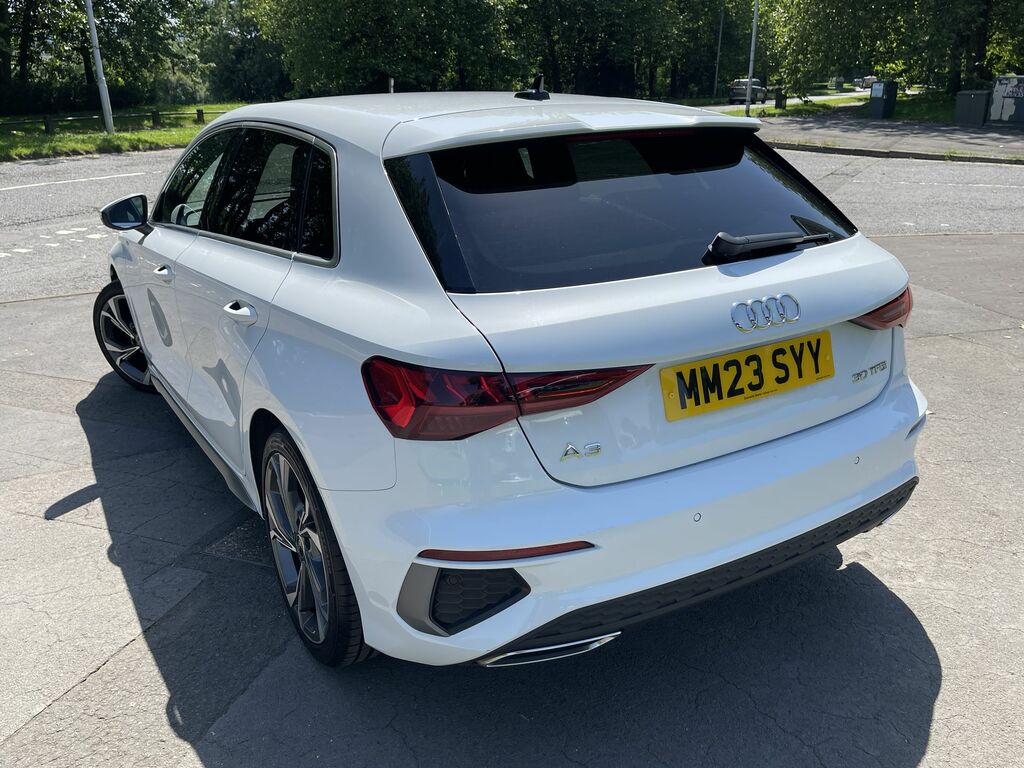 Audi A3 Sportback Tfsi S Line MM23SYY White #6