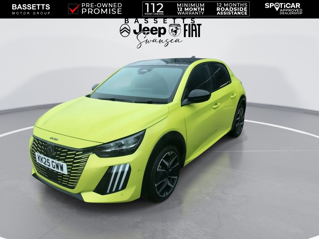 Peugeot e-208 Gt Premium Yellow #3
