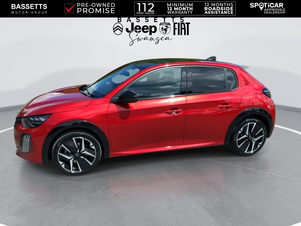 Peugeot e-208 Gt Premium Red #4