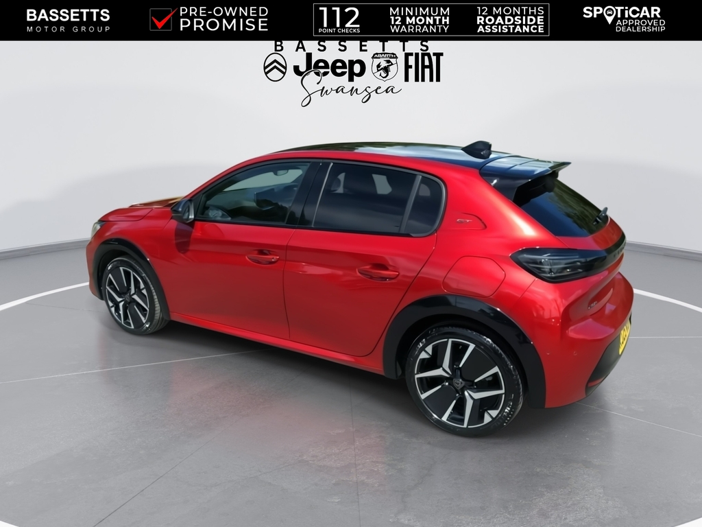 Peugeot e-208 Gt Premium Red #5