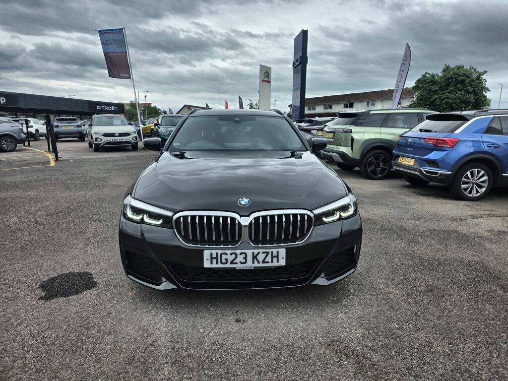 BMW 5 Series 520I M Sport Touring Black #2